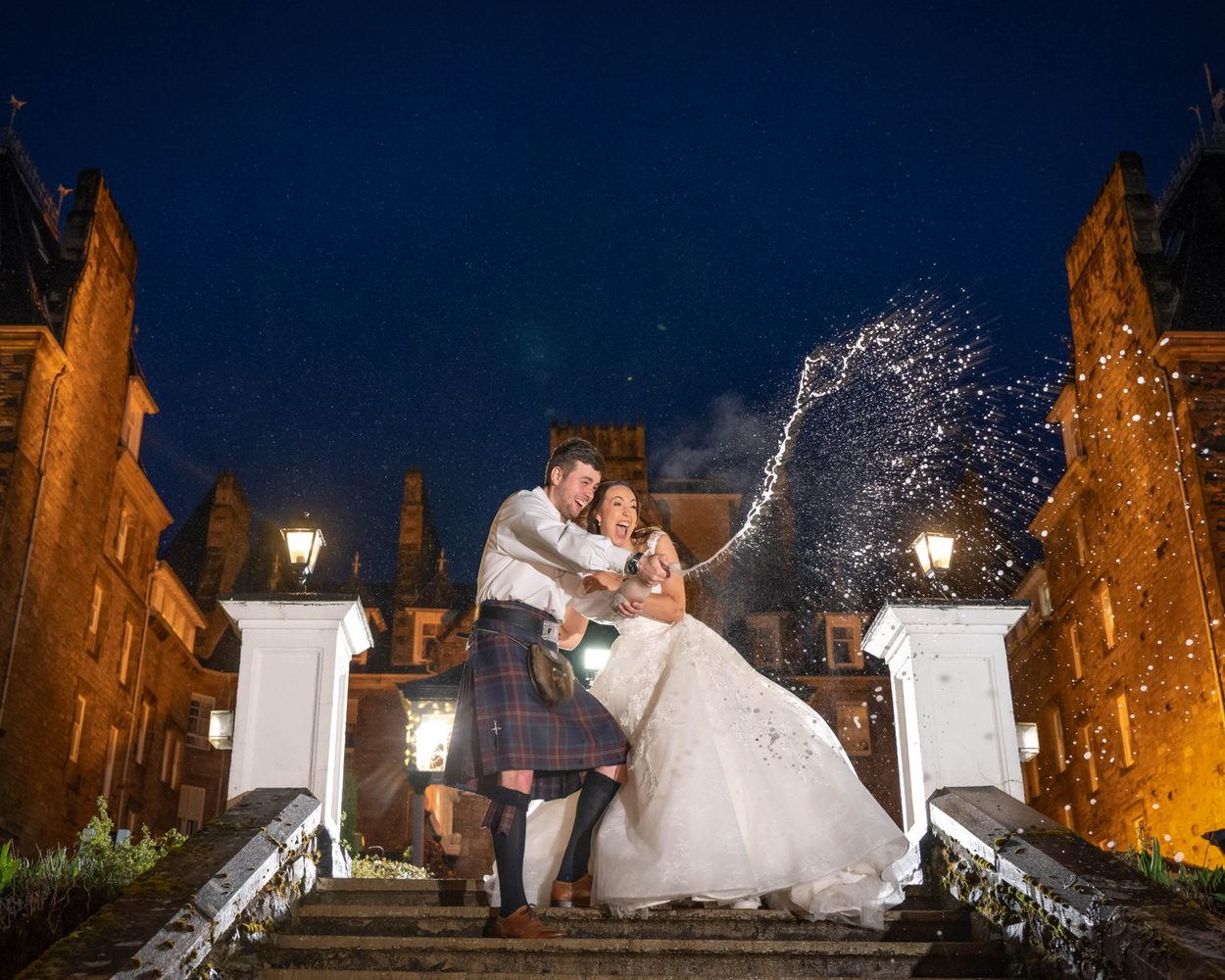 An intimate, natural portrait of a couple at their wedding